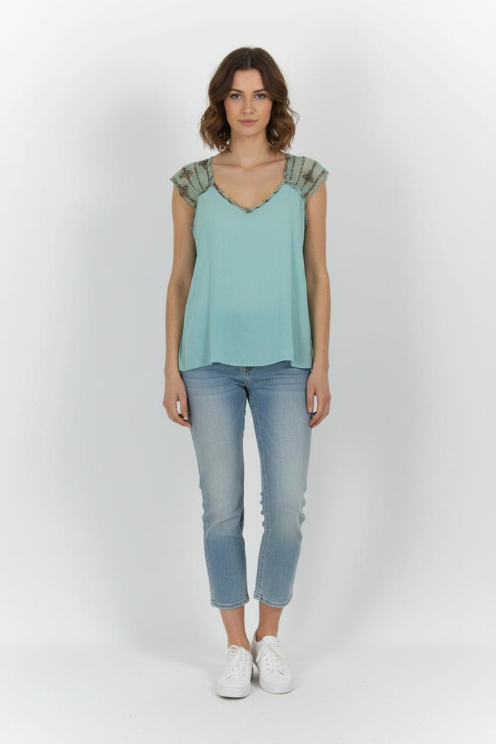 Top Vert - Taille L/40 de la marque ZAPA | PARAD83317 - Vendu par Paradigme - Image 1