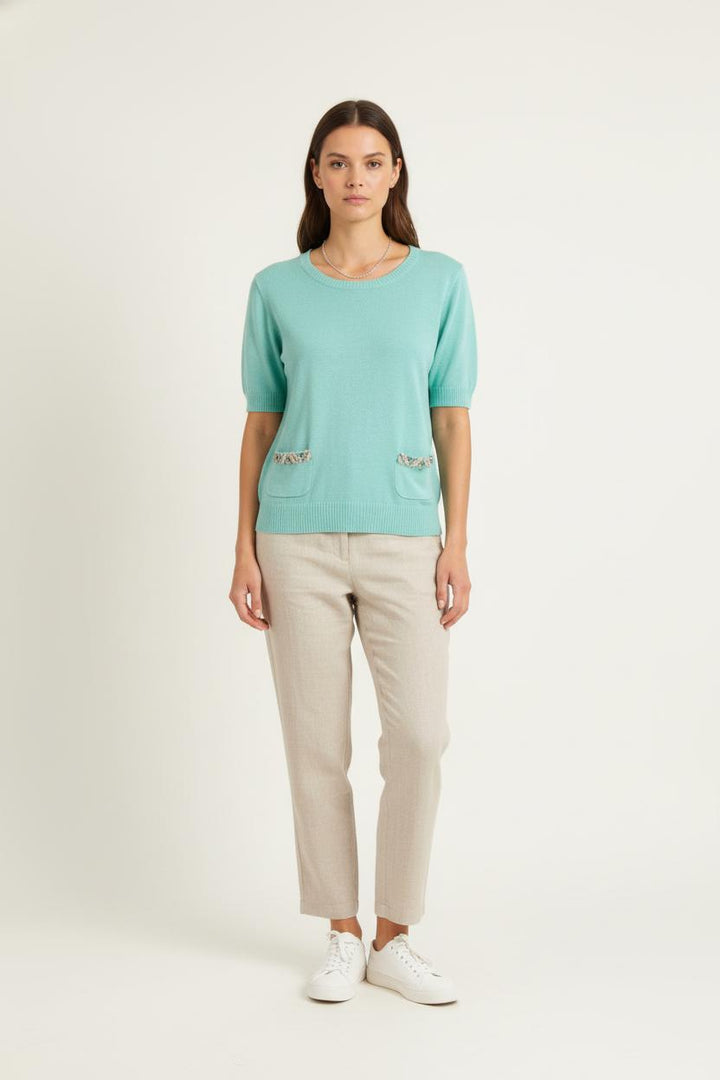 Tee-shirt Vert - Taille S/36 de la marque Tara Jarmon | PARAD83320 - Vendu par Paradigme - Image 1