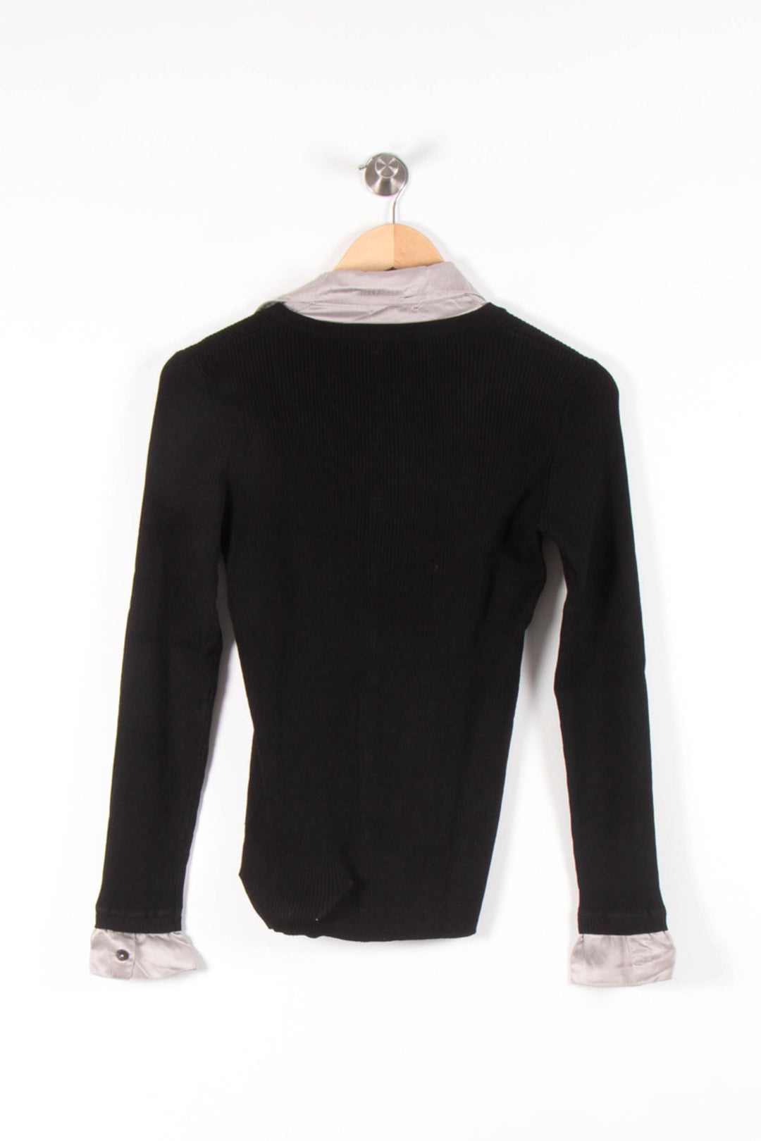 Cardigan Noir et Gris - Taille M/38 de la marque Caroll | PARAD83322 - Vendu par Paradigme - Image 4