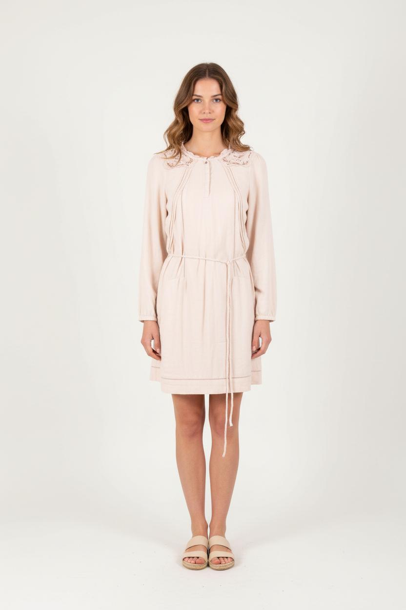 Robe Midi Beige - Taille XS/34 de la marque Vanessa Bruno - Athé | PARAD83323 - Vendu par Paradigme - Image 1