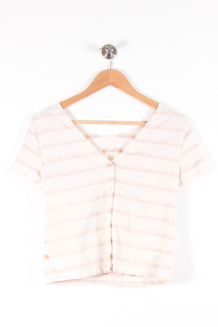 Cardigan Blanc et Beige - Taille XS/34 de la marque I.Code | PARAD83325 - Vendu par Paradigme - Image 2