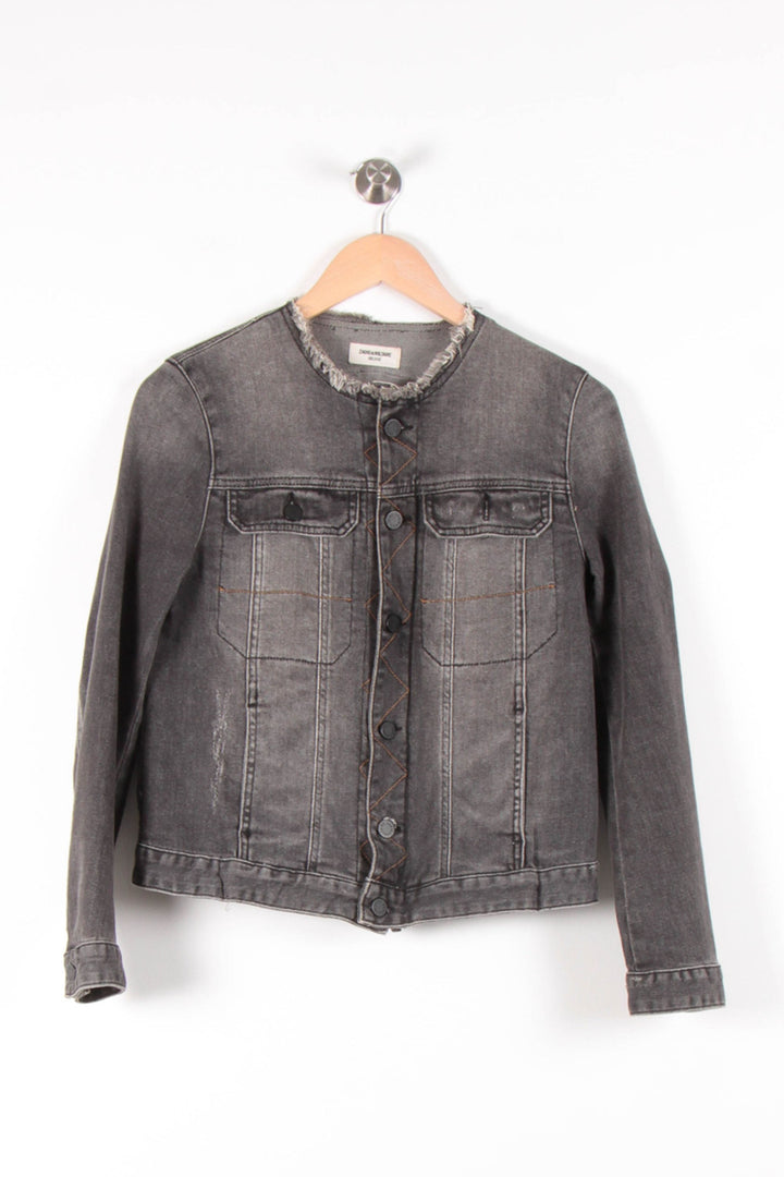 Veste en Jean Noire - Taille M/38 de la marque Zadig&Voltaire | PARAD83329 - Vendu par Paradigme - Image 2