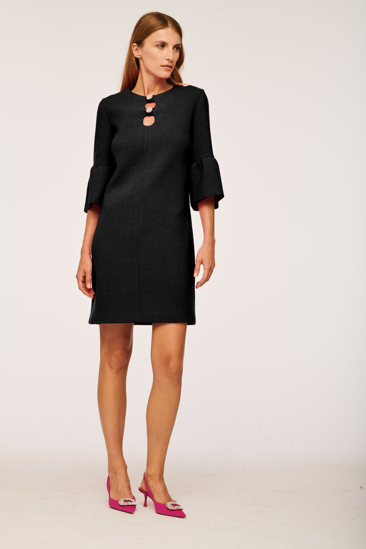 Robe Droite Noire - Taille M/38 de la marque Weill | PARAD83339 - Vendu par Paradigme - Image 1