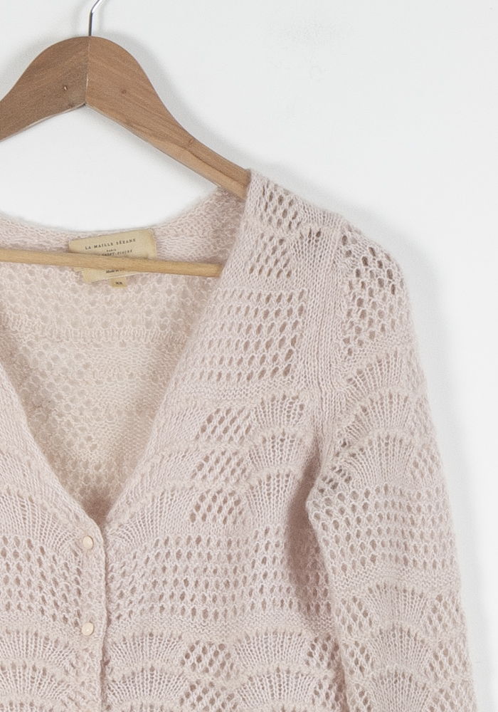 Cardigan Rose - Taille XS/34 de la marque Sézane | PARAD83366 - Vendu par Paradigme - Image 3