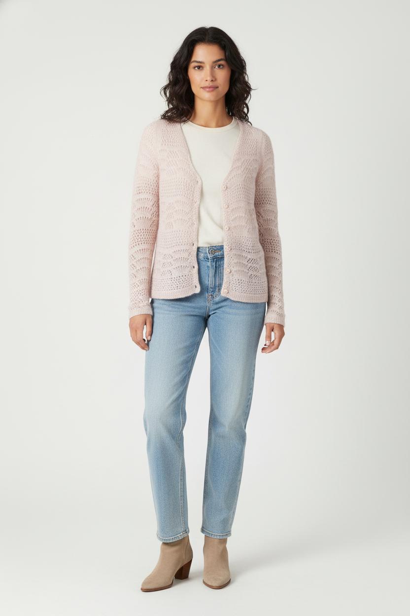 Cardigan Rose - Taille XS/34 de la marque Sézane | PARAD83366 - Vendu par Paradigme - Image 1