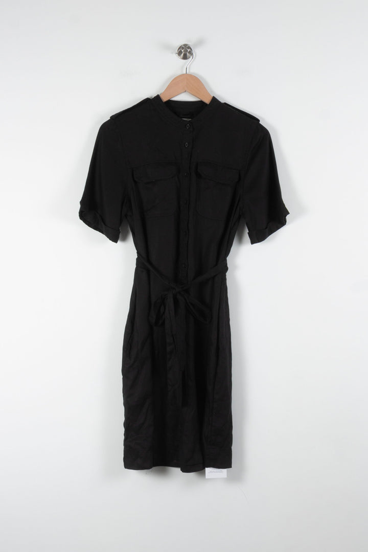Robe Chemise Noire - Taille M/38 de la marque Caroll | PARAD83367 - Vendu par Paradigme - Image 2