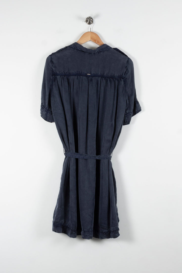 Robe Midi Bleue - Taille L/40 de la marque IKKS | PARAD83377 - Vendu par Paradigme - Image 4