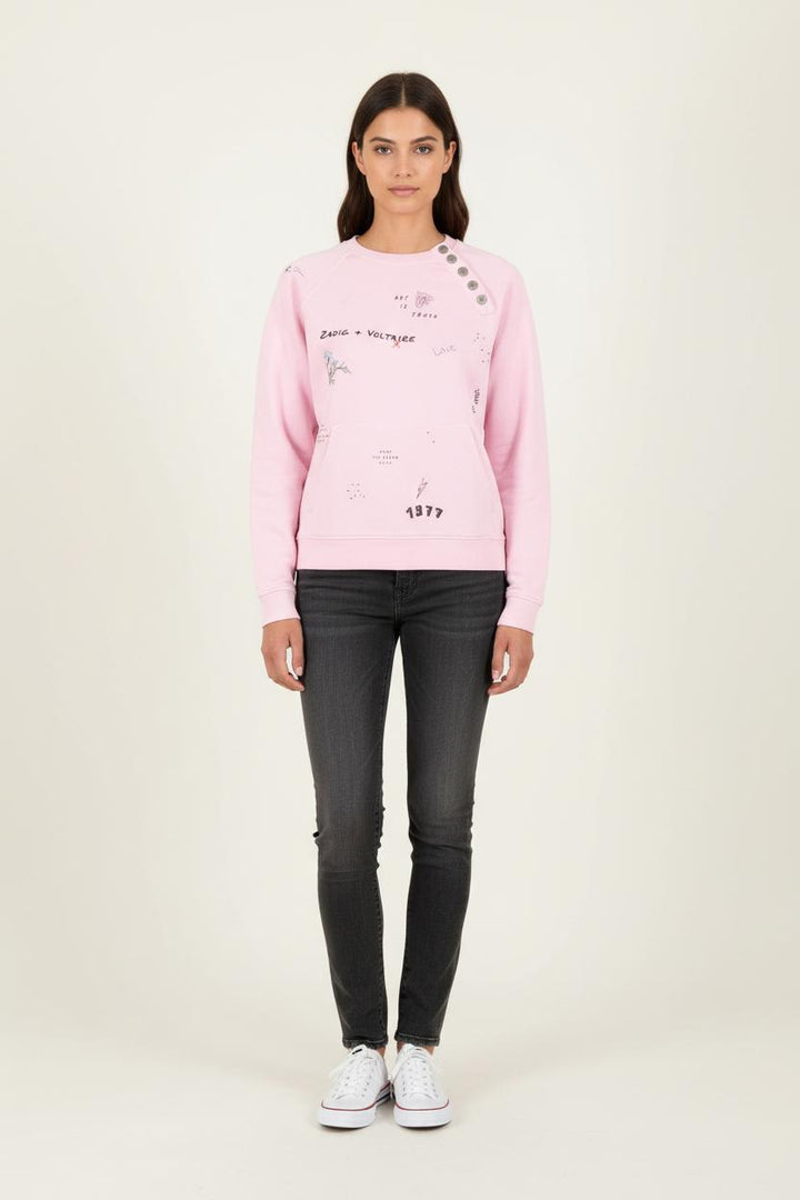 Sweat Rose - Taille S/36 de la marque Zadig&Voltaire | PARAD83386 - Vendu par Paradigme - Image 1