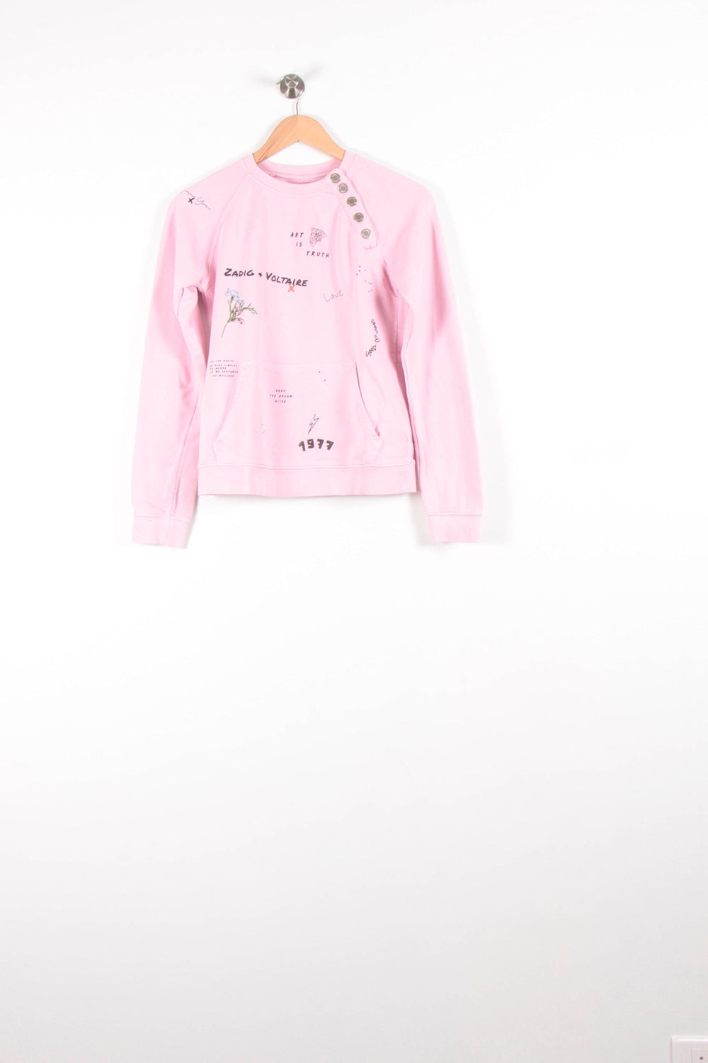 Sweat Rose - Taille S/36 de la marque Zadig&Voltaire | PARAD83386 - Vendu par Paradigme - Image 2