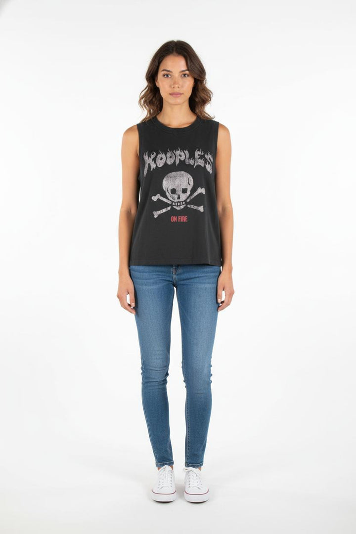 Débardeur Noir - Taille S/36 de la marque The Kooples | PARAD83387 - Vendu par Paradigme - Image 1