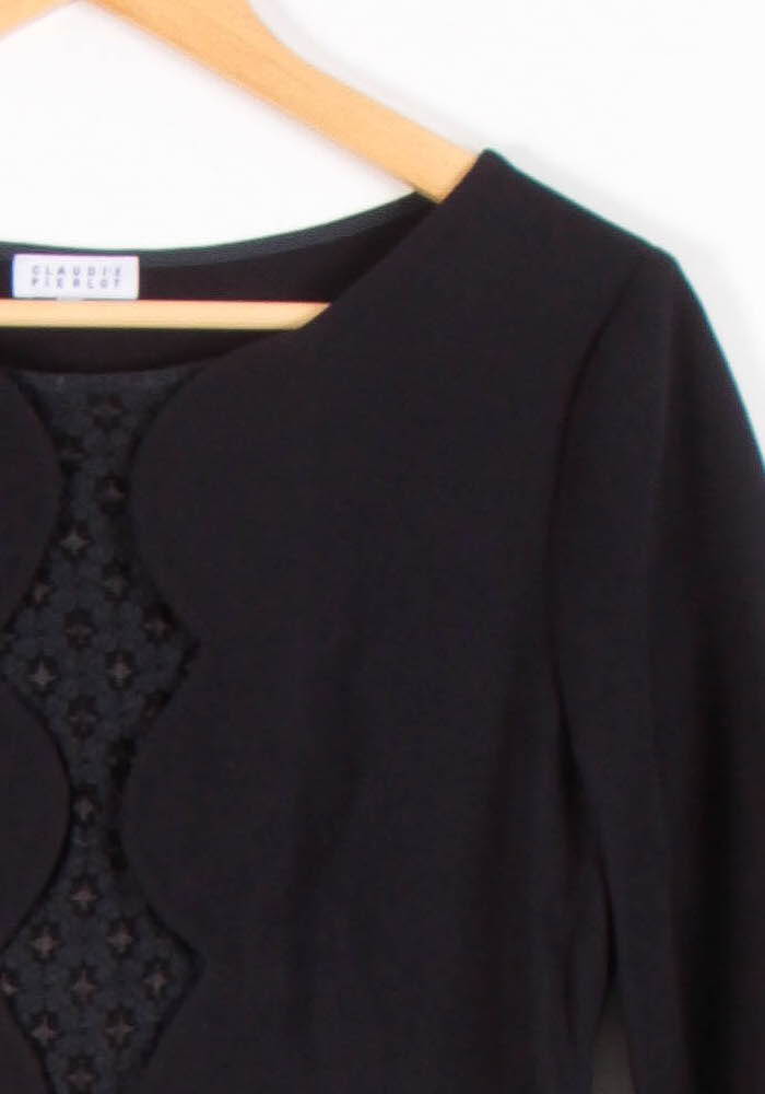 Robe Courte Noire - Taille S/36 de la marque Claudie Pierlot | PARAD83398 - Vendu par Paradigme - Image 3