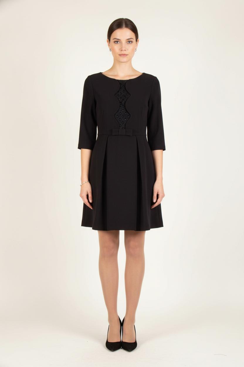 Robe Courte Noire - Taille S/36 de la marque Claudie Pierlot | PARAD83398 - Vendu par Paradigme - Image 1