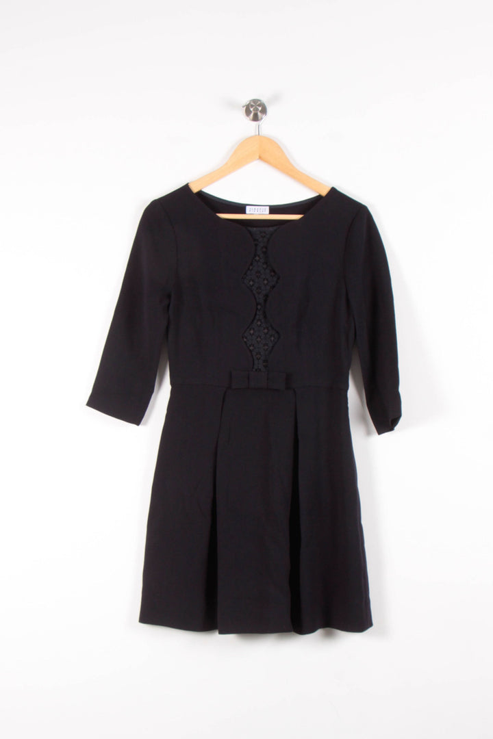 Robe Courte Noire - Taille S/36 de la marque Claudie Pierlot | PARAD83398 - Vendu par Paradigme - Image 2