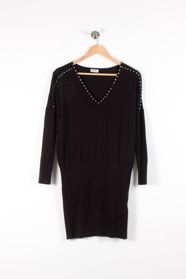 Robe Pull Noire - Taille S/36 de la marque Liu Jo | PARAD83402 - Vendu par Paradigme - Image 2