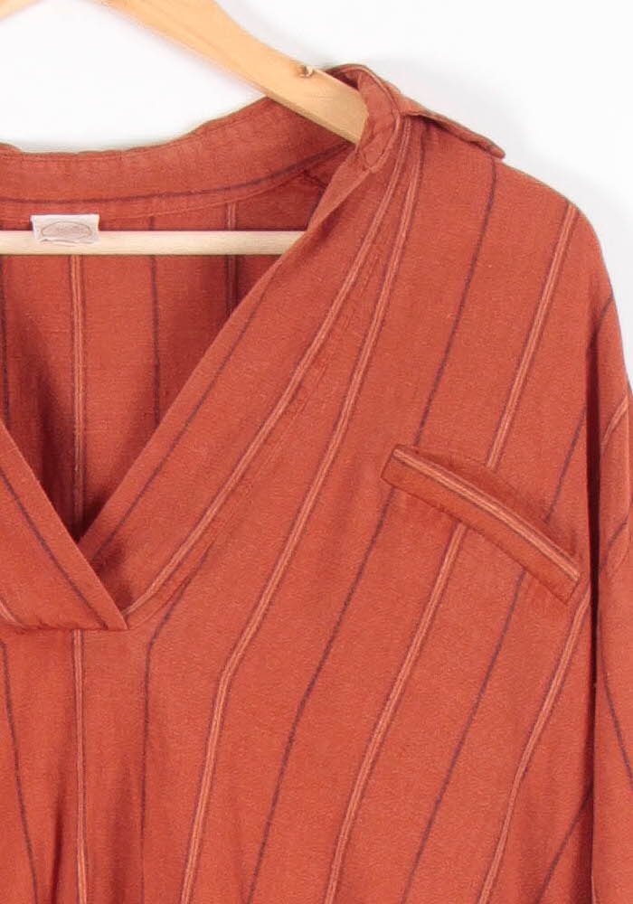 Chemise Orange à Rayures - Taille XS/34 de la marque Des petits hauts | PARAD83405 - Vendu par Paradigme - Image 3