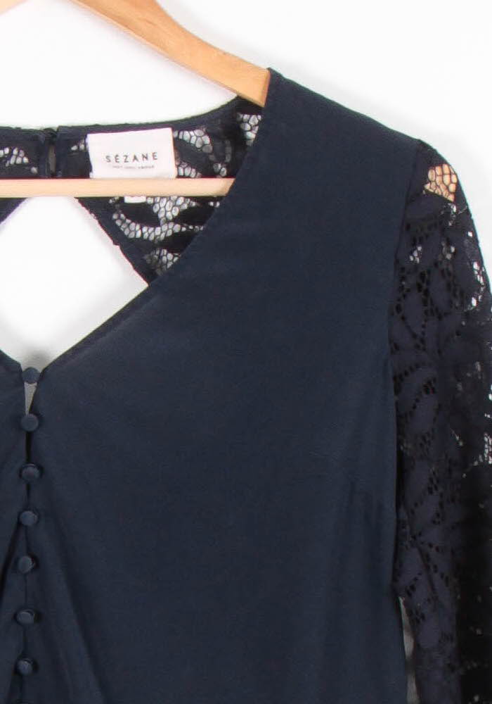 Blouse Bleu - Taille XS/34 de la marque Sézane | PARAD83409 - Vendu par Paradigme - Image 3