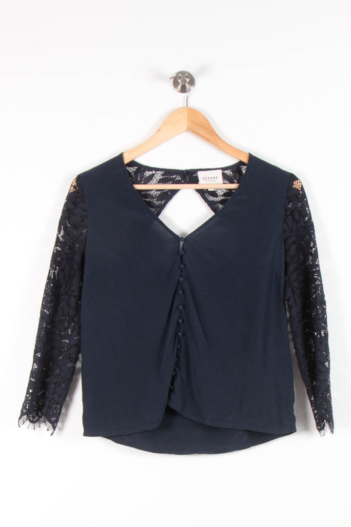 Blouse Bleu - Taille XS/34 de la marque Sézane | PARAD83409 - Vendu par Paradigme - Image 2