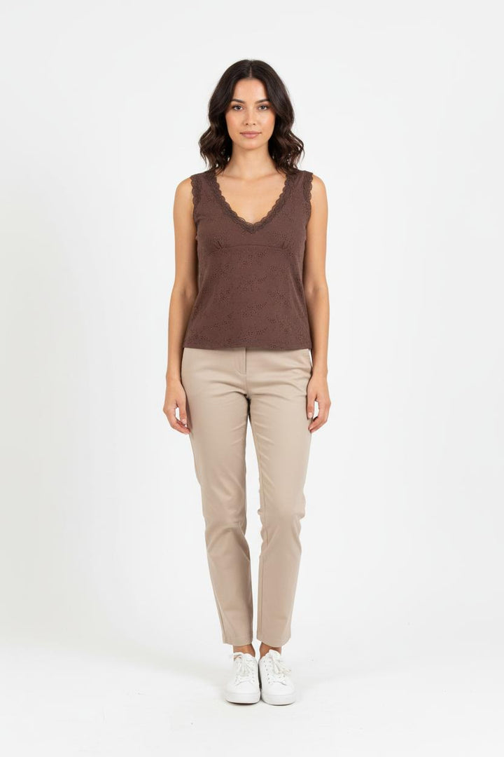 Débardeur Marron - Taille L/40 de la marque Caroll | PARAD83417 - Vendu par Paradigme - Image 1