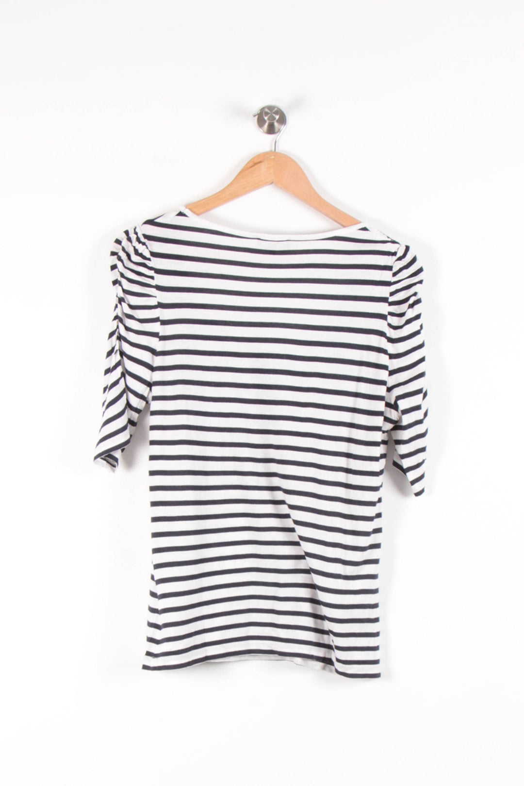 Marinière Blanche et Noire - Taille L/40 de la marque Caroll | PARAD83419 - Vendu par Paradigme - Image 4