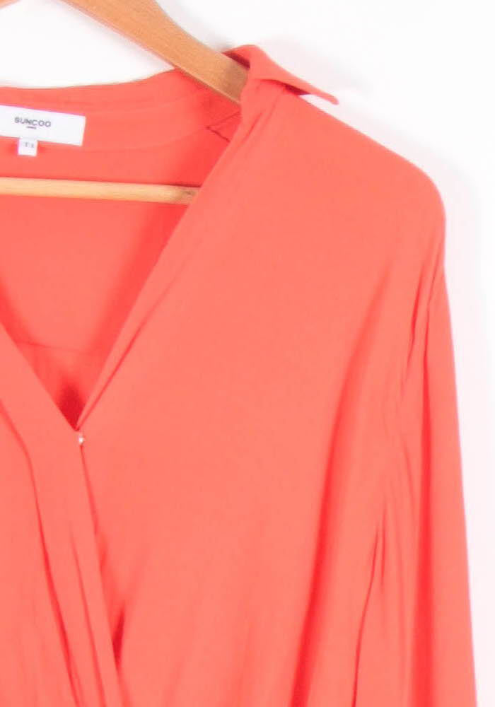 Robe Longue Orange - Taille S/36 de la marque Suncoo | PARAD83423 - Vendu par Paradigme - Image 3