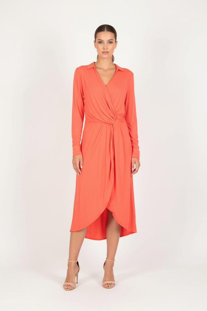 Robe Longue Orange - Taille S/36 de la marque Suncoo | PARAD83423 - Vendu par Paradigme - Image 1