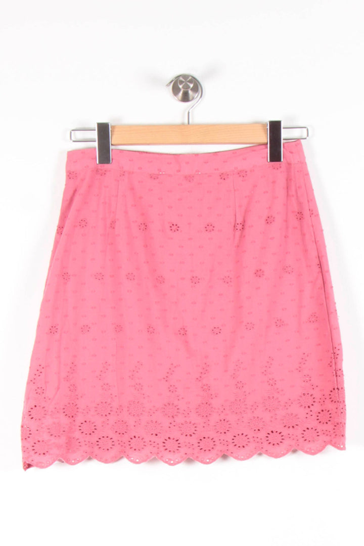 Jupe Brodée Rose - Taille M/38 de la marque Karl Marc John | PARAD83424 - Vendu par Paradigme - Image 4