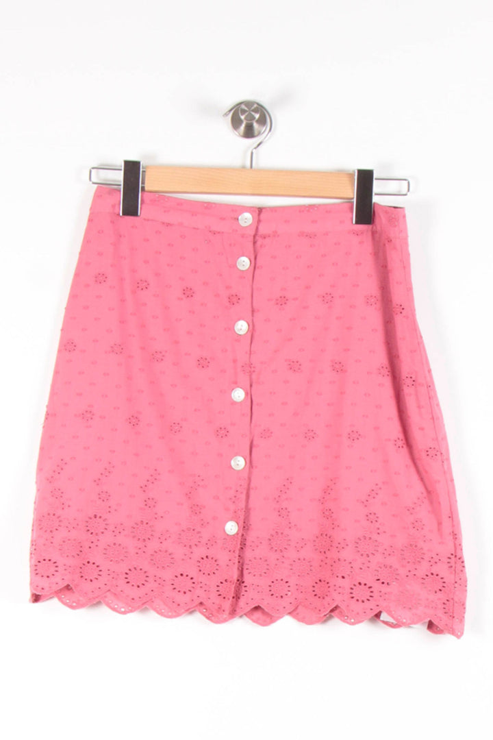 Jupe Brodée Rose - Taille M/38 de la marque Karl Marc John | PARAD83424 - Vendu par Paradigme - Image 2