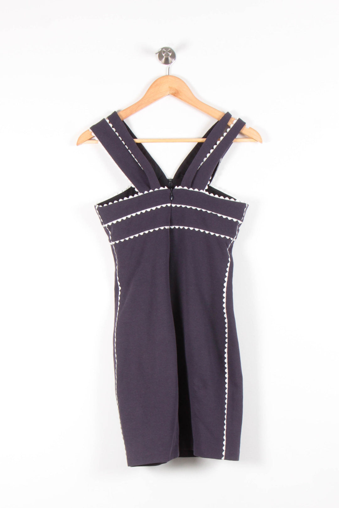 Robe Courte Bleu et Blanc - Taille S/36 de la marque Tara Jarmon | PARAD83429 - Vendu par Paradigme - Image 4