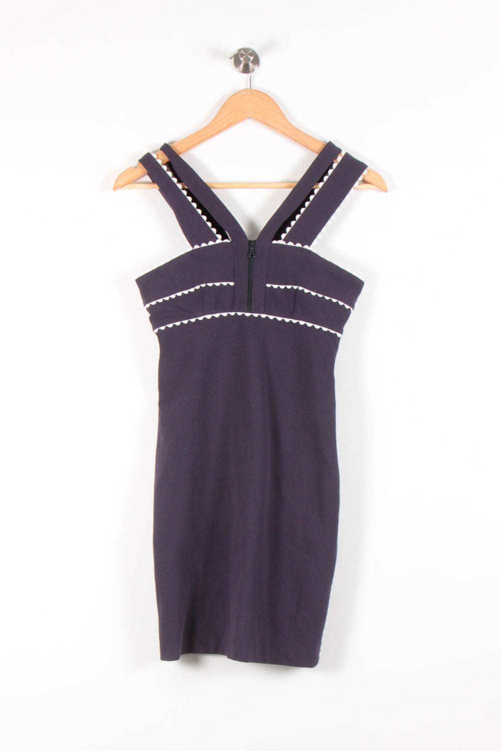 Robe Courte Bleu et Blanc - Taille S/36 de la marque Tara Jarmon | PARAD83429 - Vendu par Paradigme - Image 2