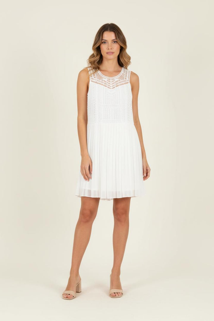 Robe Plissée Blanche - Taille XS/34 de la marque Sud express | PARAD83431 - Vendu par Paradigme - Image 1