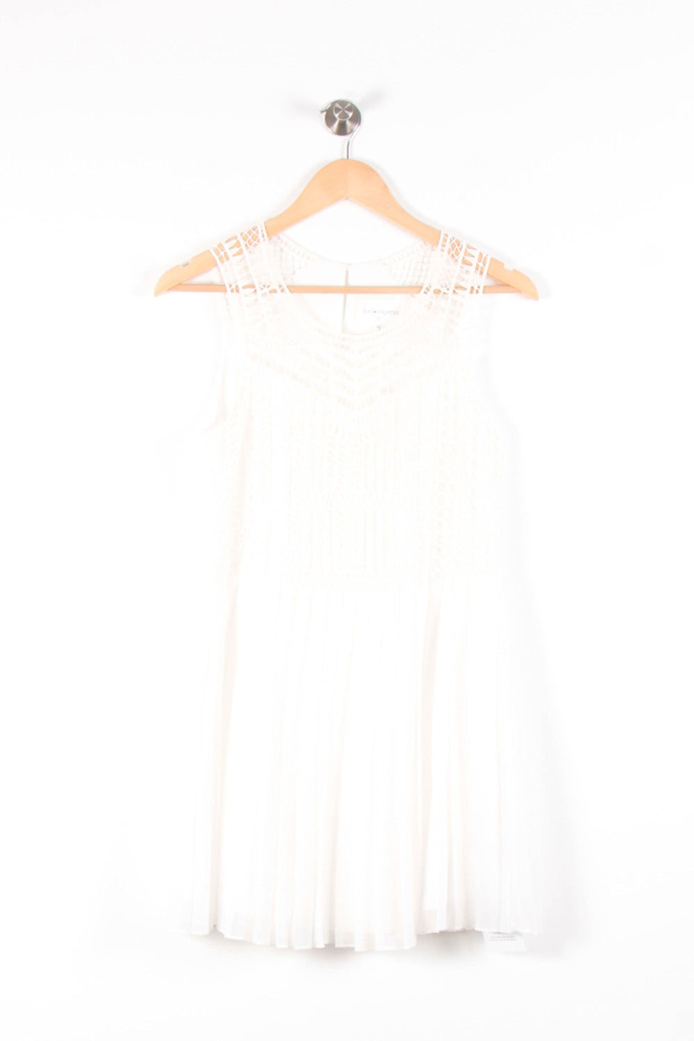 Robe Plissée Blanche - Taille XS/34 de la marque Sud express | PARAD83431 - Vendu par Paradigme - Image 2