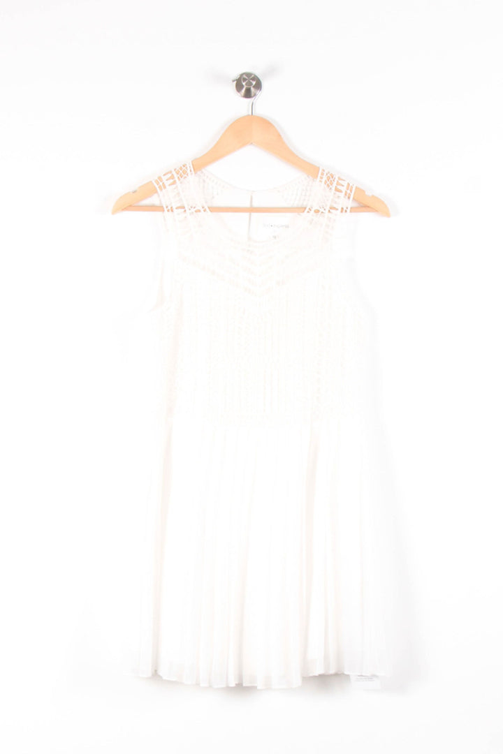 Robe Plissée Blanche - Taille XS/34 de la marque Sud express | PARAD83431 - Vendu par Paradigme - Image 2