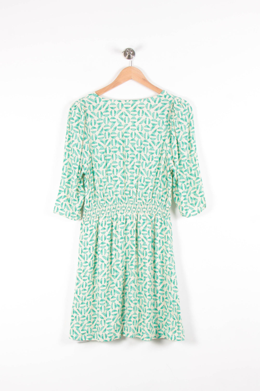 Robe Évasée Verte et Blanche - Taille S/36 de la marque Grace & Mila | PARAD83432 - Vendu par Paradigme - Image 4