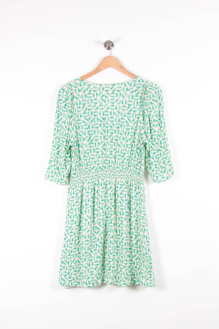 Robe Évasée Verte et Blanche - Taille S/36 de la marque Grace & Mila | PARAD83432 - Vendu par Paradigme - Image 4