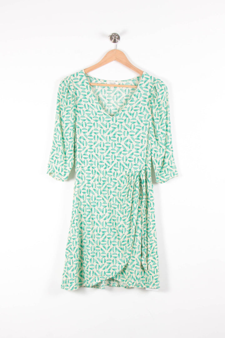 Robe Évasée Verte et Blanche - Taille S/36 de la marque Grace & Mila | PARAD83432 - Vendu par Paradigme - Image 2