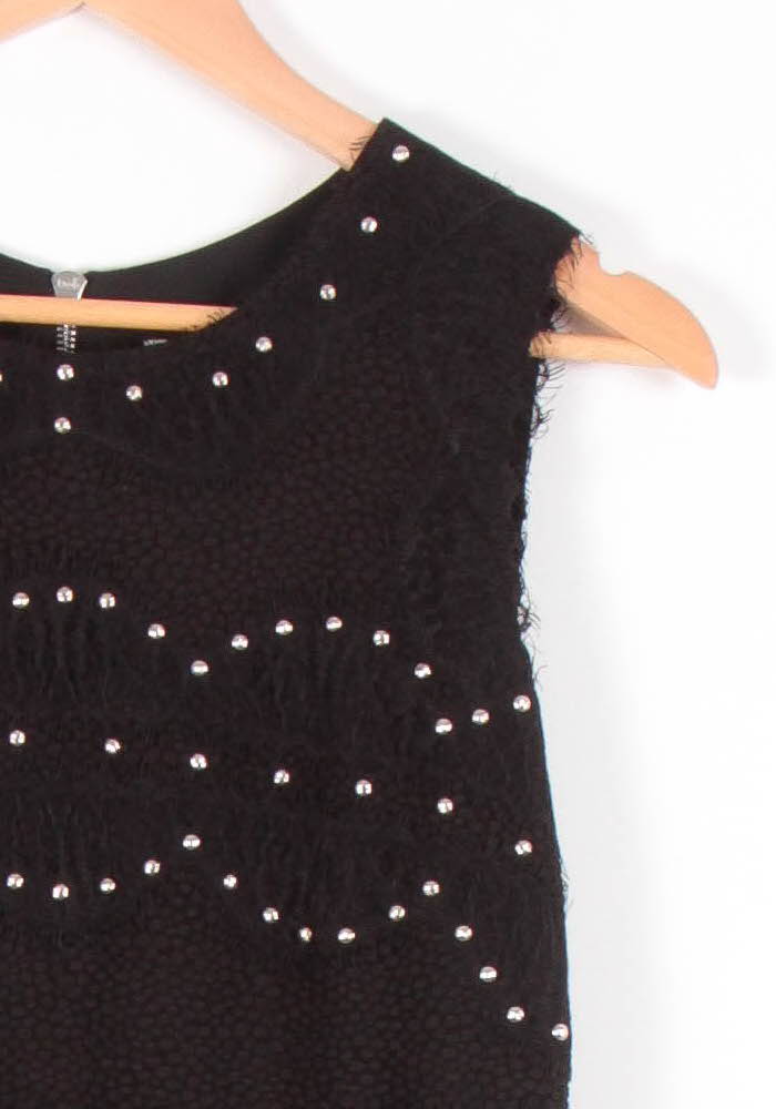 Robe Sans Manches Noire - Taille M/38 de la marque Sandro | PARAD83439 - Vendu par Paradigme - Image 3