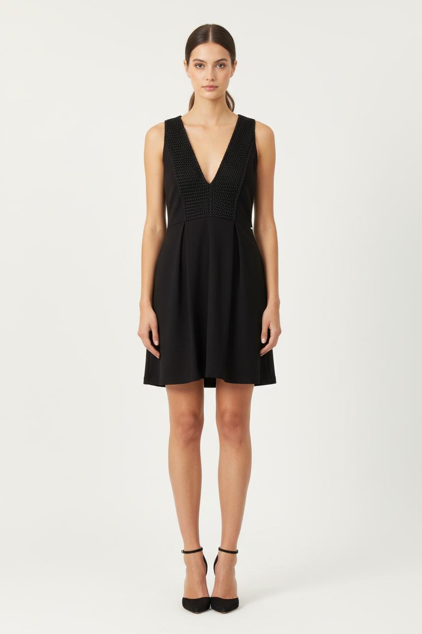 Robe Courte Noire - Taille M/38 de la marque IKKS | PARAD83440 - Vendu par Paradigme - Image 1