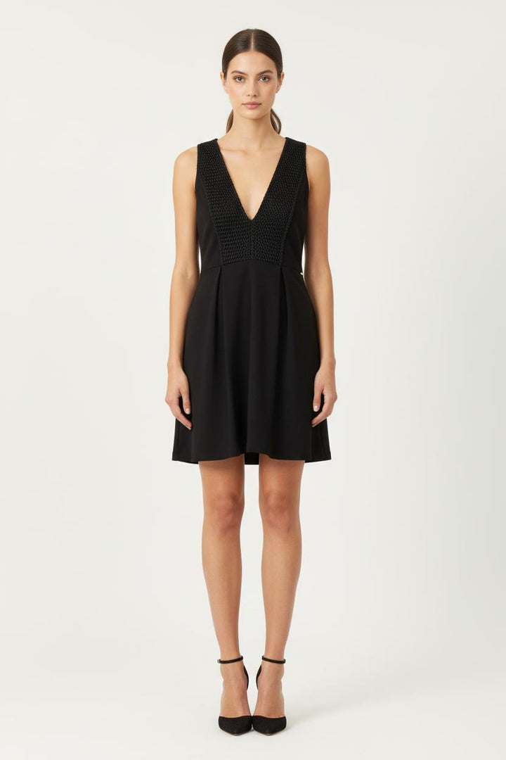 Robe Courte Noire - Taille M/38 de la marque IKKS | PARAD83440 - Vendu par Paradigme - Image 1