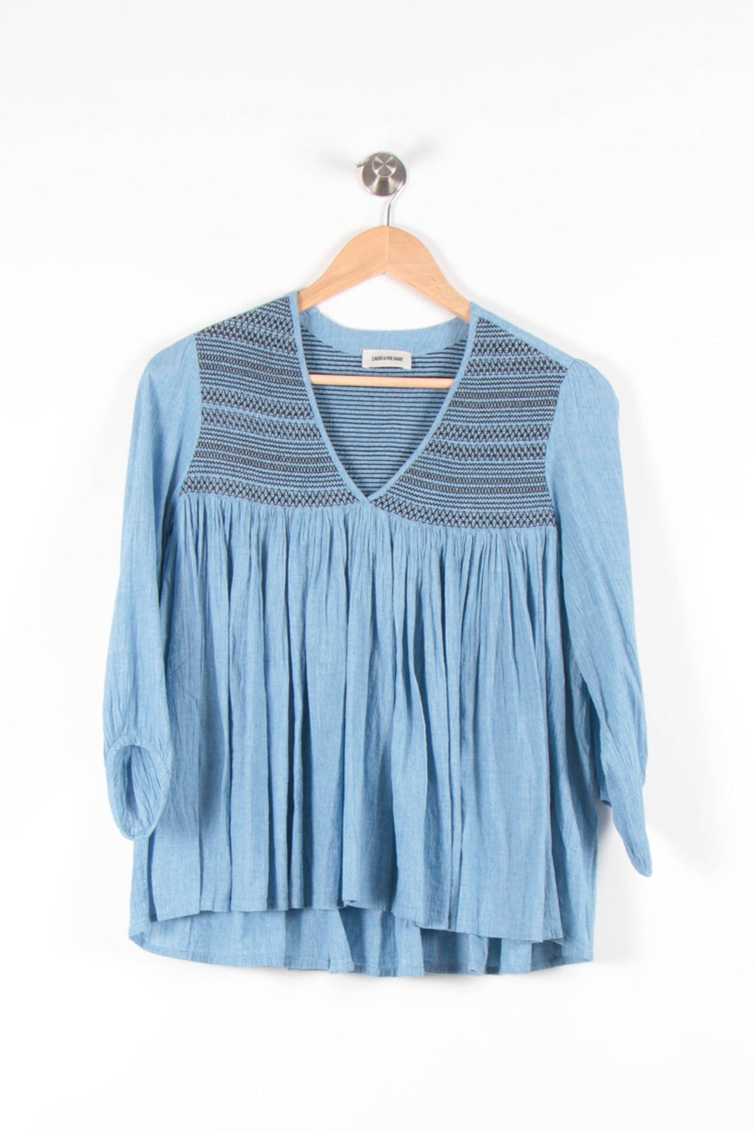 Blouse Bleue - Taille M/38 de la marque Zadig&Voltaire | PARAD83453 - Vendu par Paradigme - Image 2