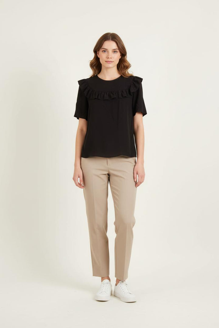 Blouse Noire - Taille L/40 de la marque Claudie Pierlot | PARAD83465 - Vendu par Paradigme - Image 1
