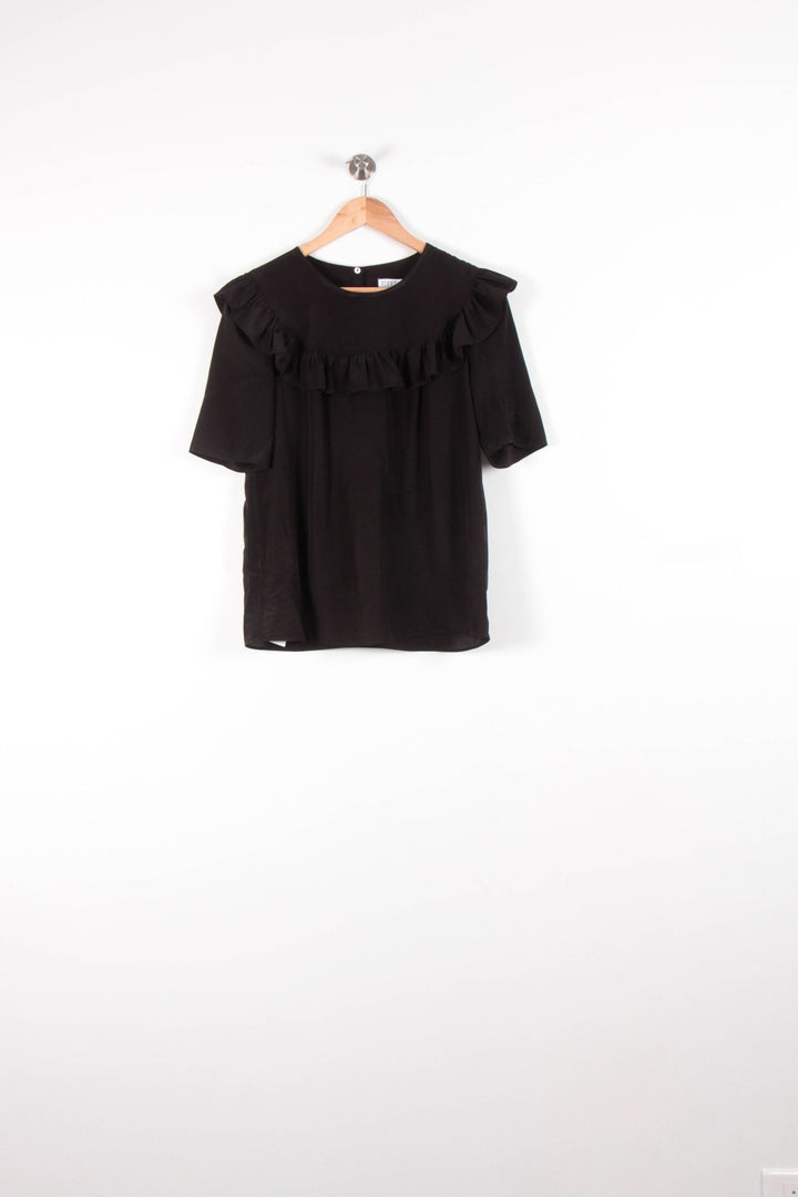 Blouse Noire - Taille L/40 de la marque Claudie Pierlot | PARAD83465 - Vendu par Paradigme - Image 2