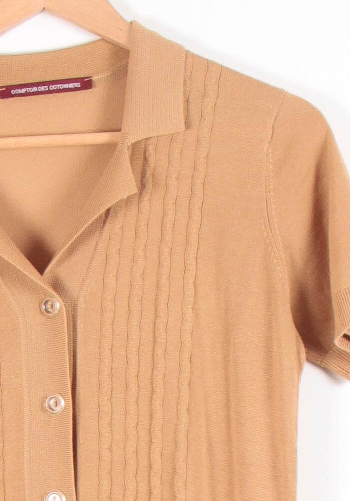 Robe Polo Marron - Taille M/38 de la marque Comptoir des Cotonniers | PARAD83466 - Vendu par Paradigme - Image 3
