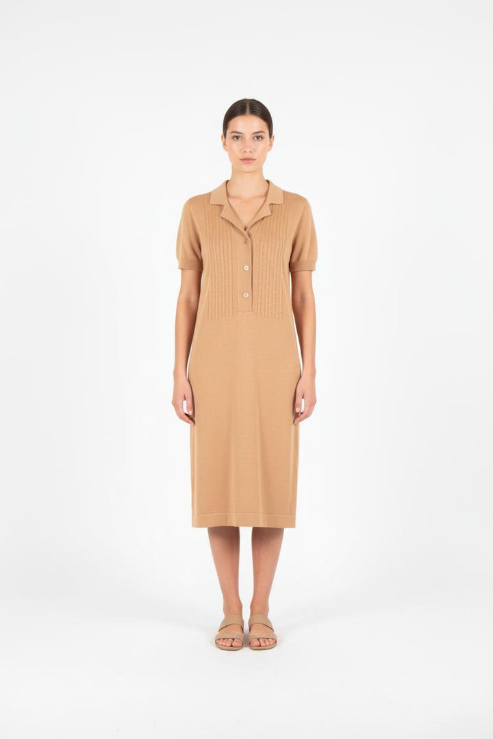 Robe Polo Marron - Taille M/38 de la marque Comptoir des Cotonniers | PARAD83466 - Vendu par Paradigme - Image 1