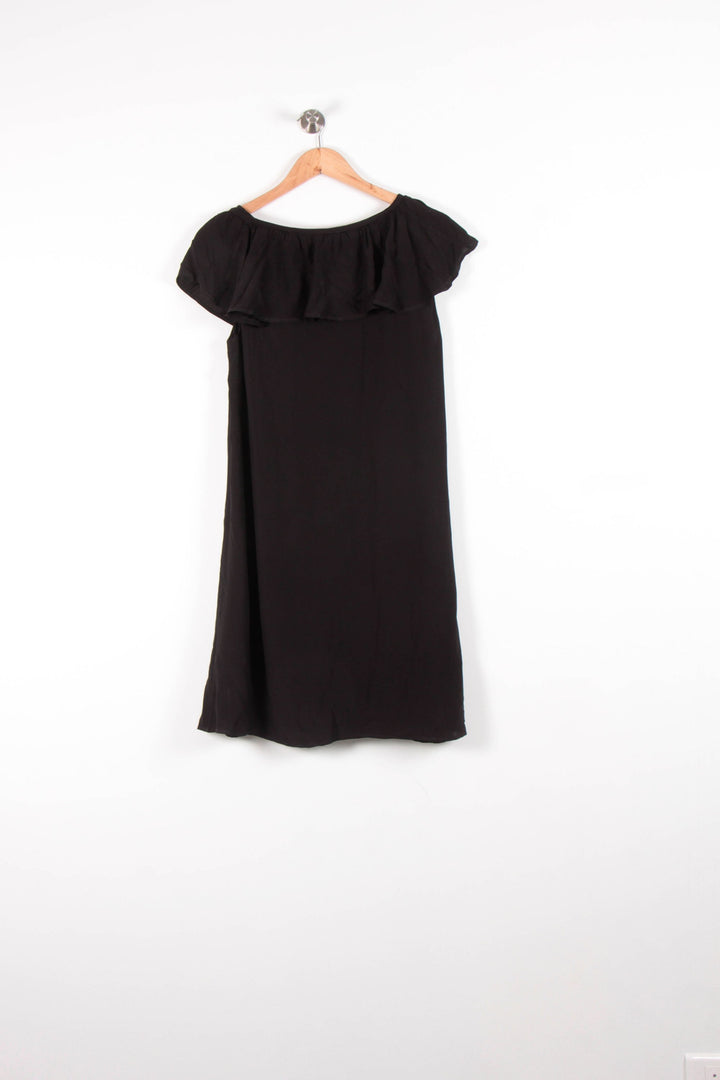 Robe Volantée Noire - Taille M/38 de la marque Claudie Pierlot | PARAD83468 - Vendu par Paradigme - Image 4