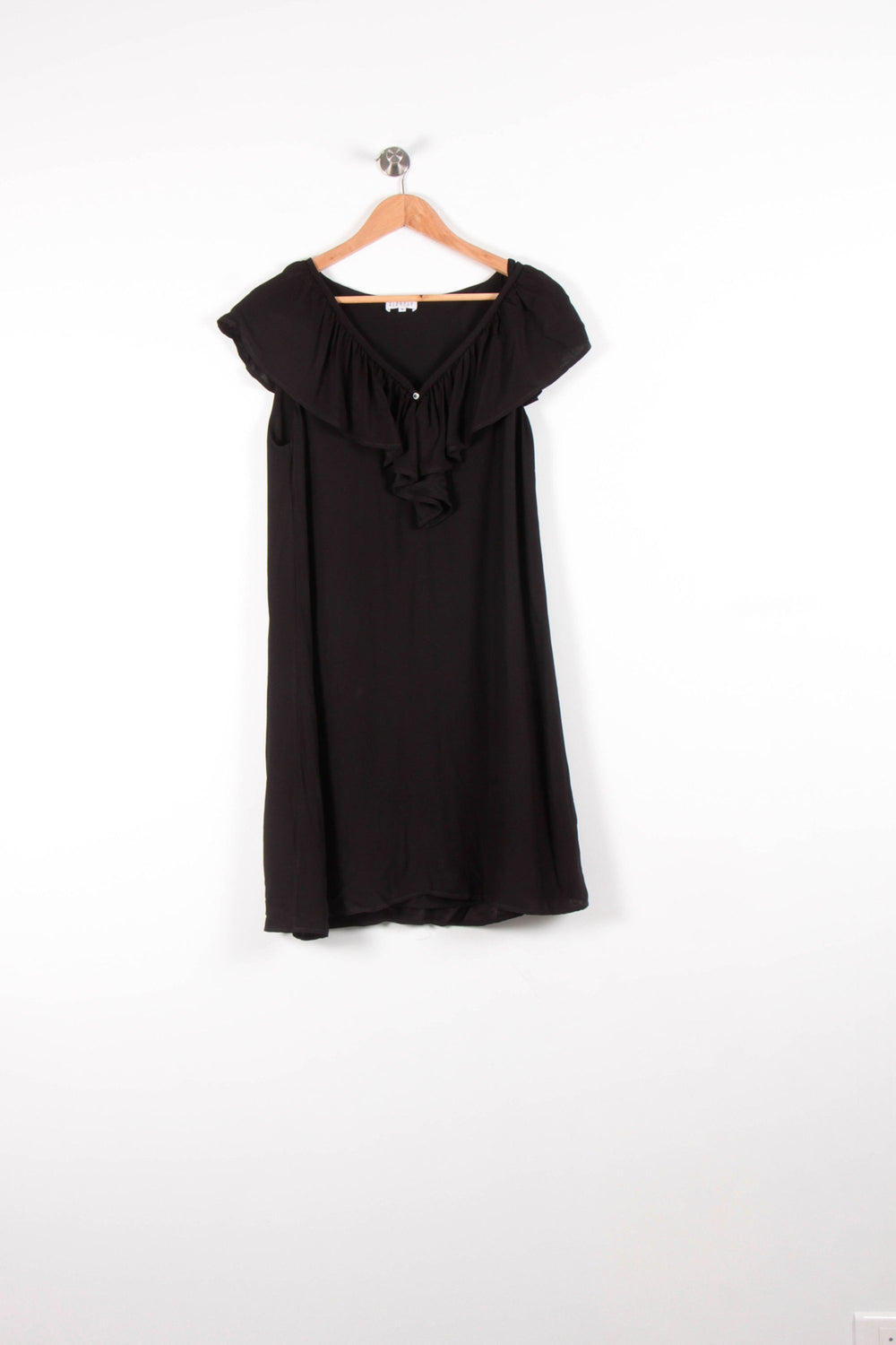Robe Volantée Noire - Taille M/38 de la marque Claudie Pierlot | PARAD83468 - Vendu par Paradigme - Image 2