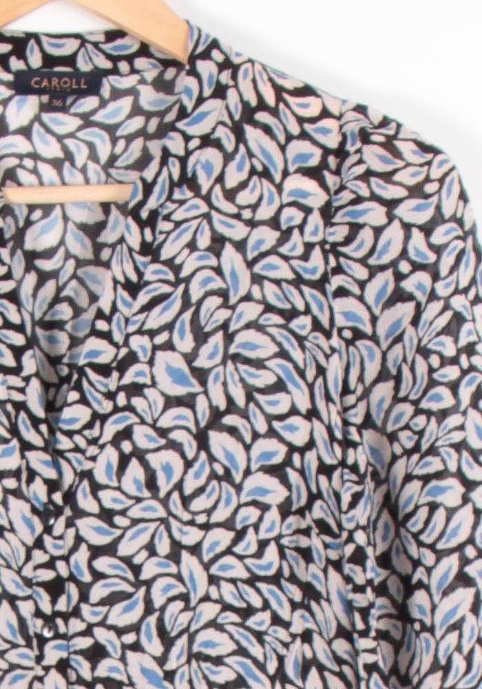 Robe Longue Noire et Blanche - Taille S/36 de la marque Caroll | PARAD83481 - Vendu par Paradigme - Image 3