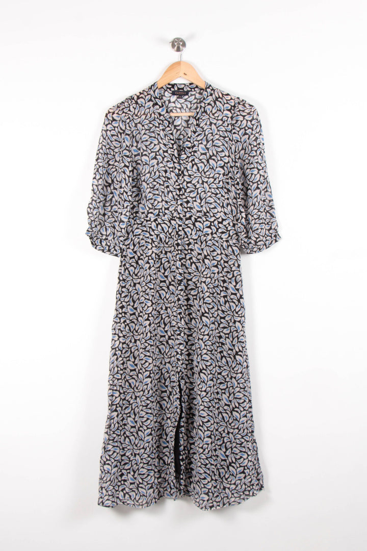 Robe Longue Noire et Blanche - Taille S/36 de la marque Caroll | PARAD83481 - Vendu par Paradigme - Image 2