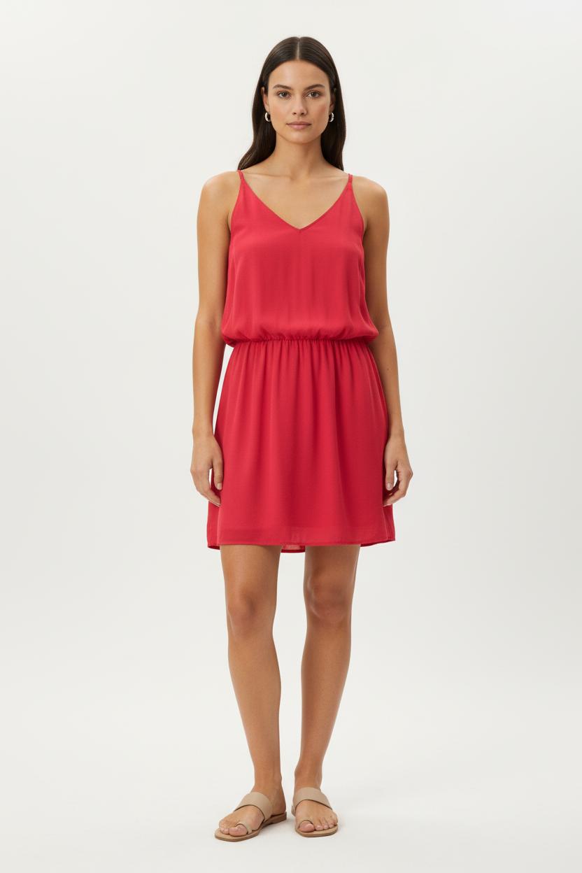 Robe Courte Rouge - Taille S/36 de la marque ba&sh | PARAD83488 - Vendu par Paradigme - Image 1