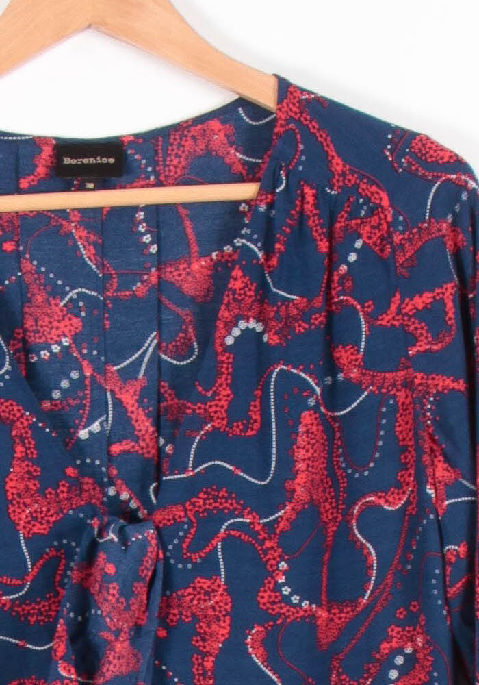 Robe Courte Bleue et Rouge - Taille M/38 de la marque Bérénice | PARAD83489 - Vendu par Paradigme - Image 3