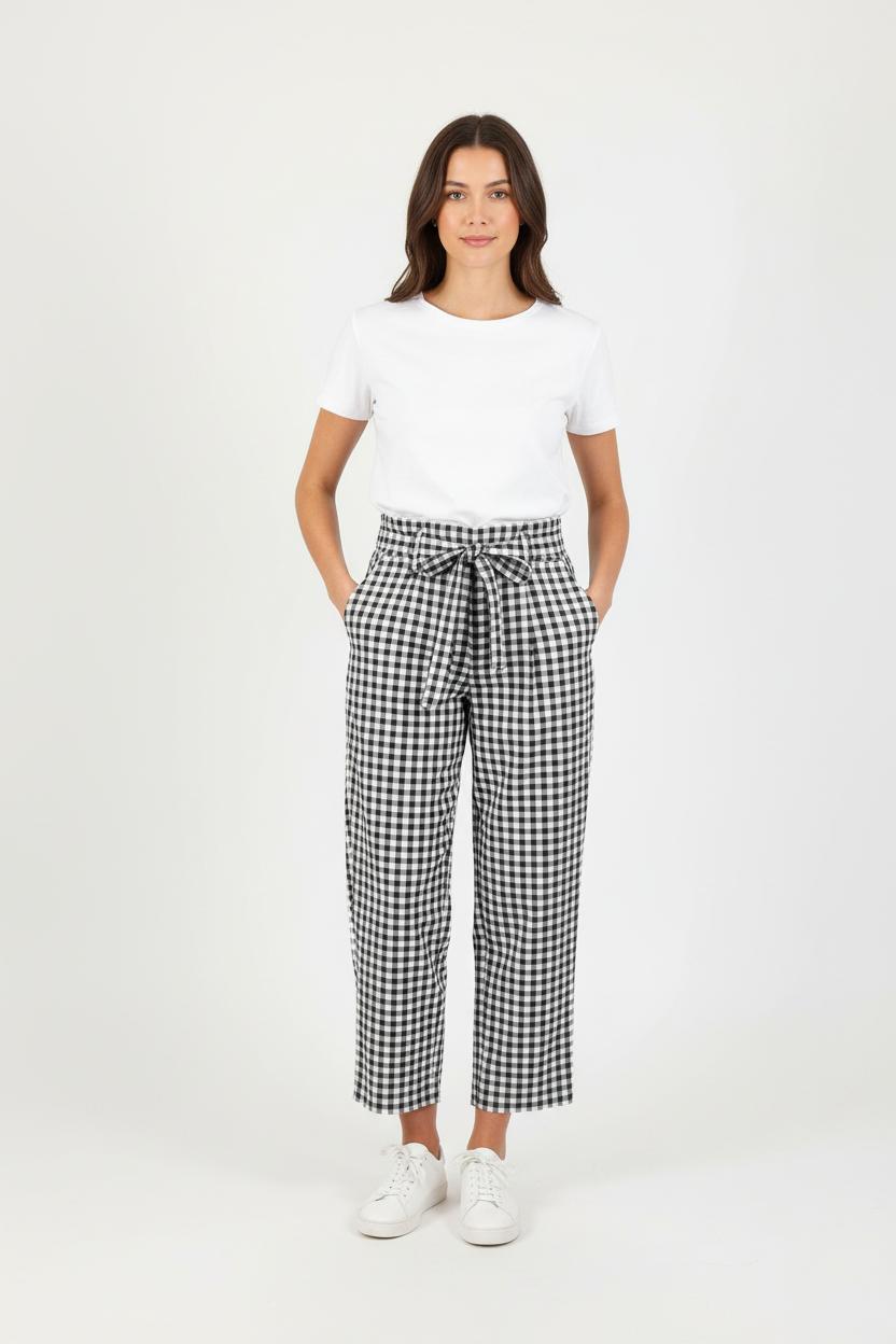 Pantalon Large Noir et Blanc - Taille M/38 de la marque Sézane | PARAD83495 - Vendu par Paradigme - Image 1
